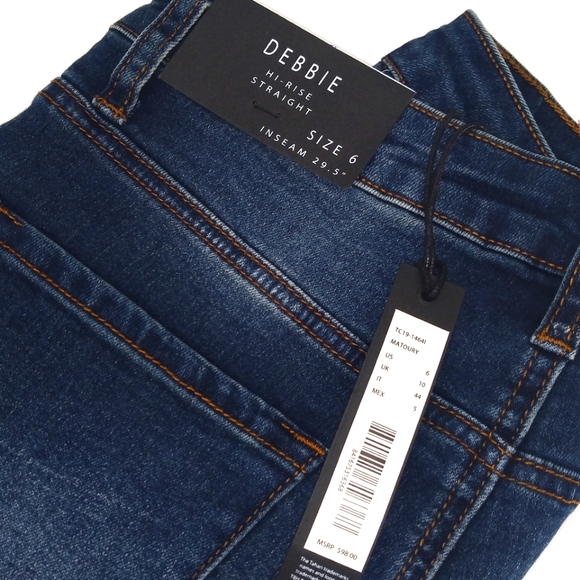 Women's Tahari Mid-Rise Straight Jeans - Picture 2 of 16